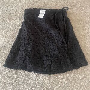American Eagle Navy Blue Wrap Mini-Skirt - New With Tags